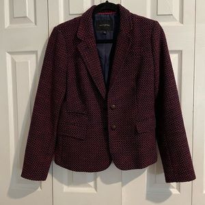 Banana Republic blazer, red and navy, size 8